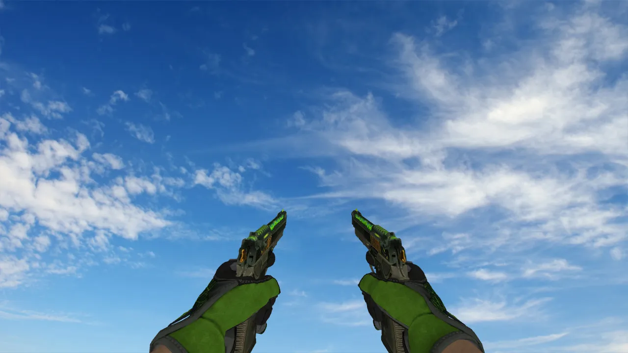 Скриншот  Пак моделей Specialist Gloves Emerald Web Pack для CS 1.6: v_/p_/w_ модели, звуки, анимация осмотра и качество текстур