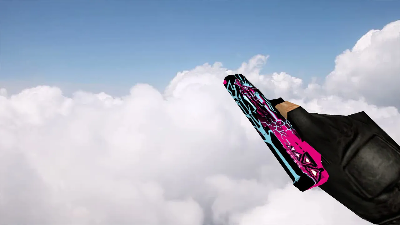 Скриншот Модель Glock Neon Cyborg для CS 1.6 - Подробности и преимущества