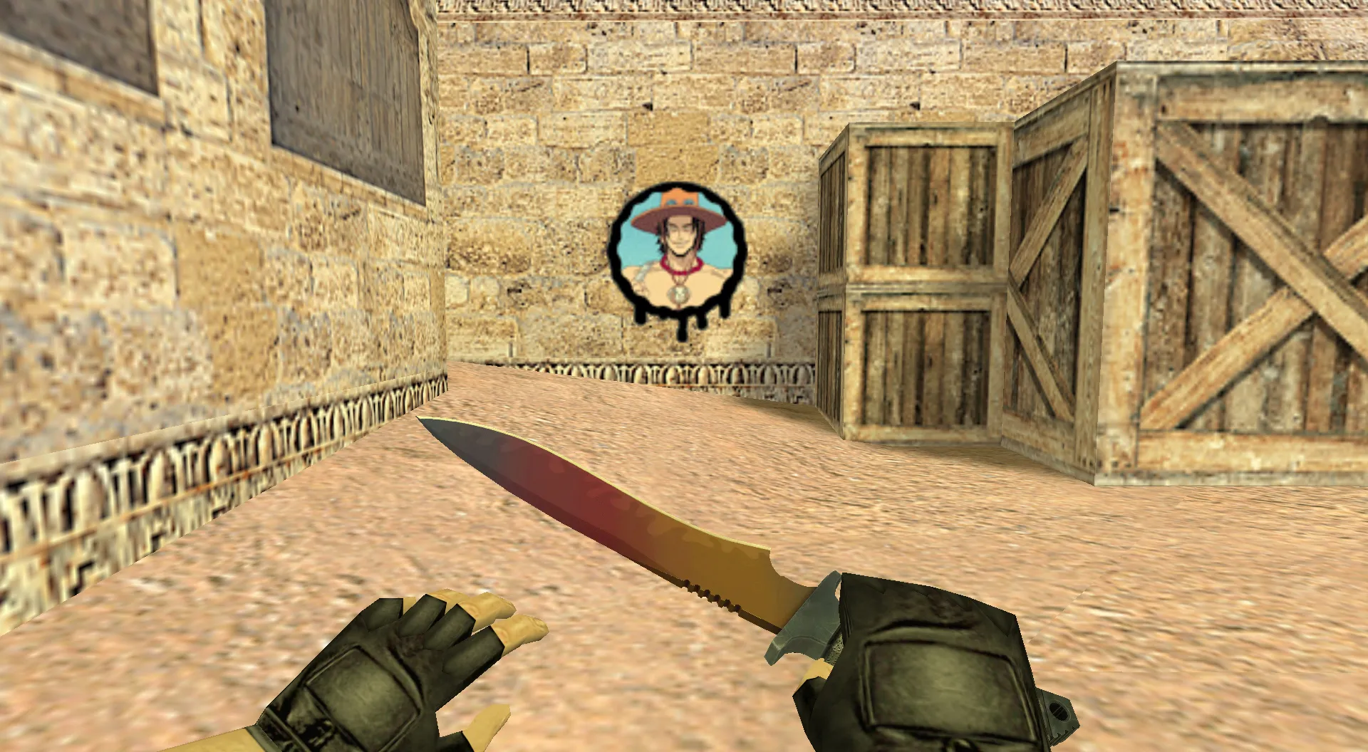 Скриншот Граффити «Портгас Д. Эйс» для CS 1.6 - Аниме граффити