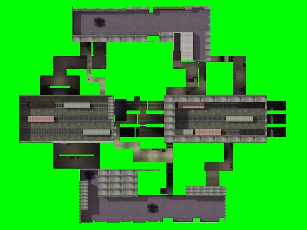 Скриншот  Карта de_nine для CS 1.6: Тактический анализ и особенности