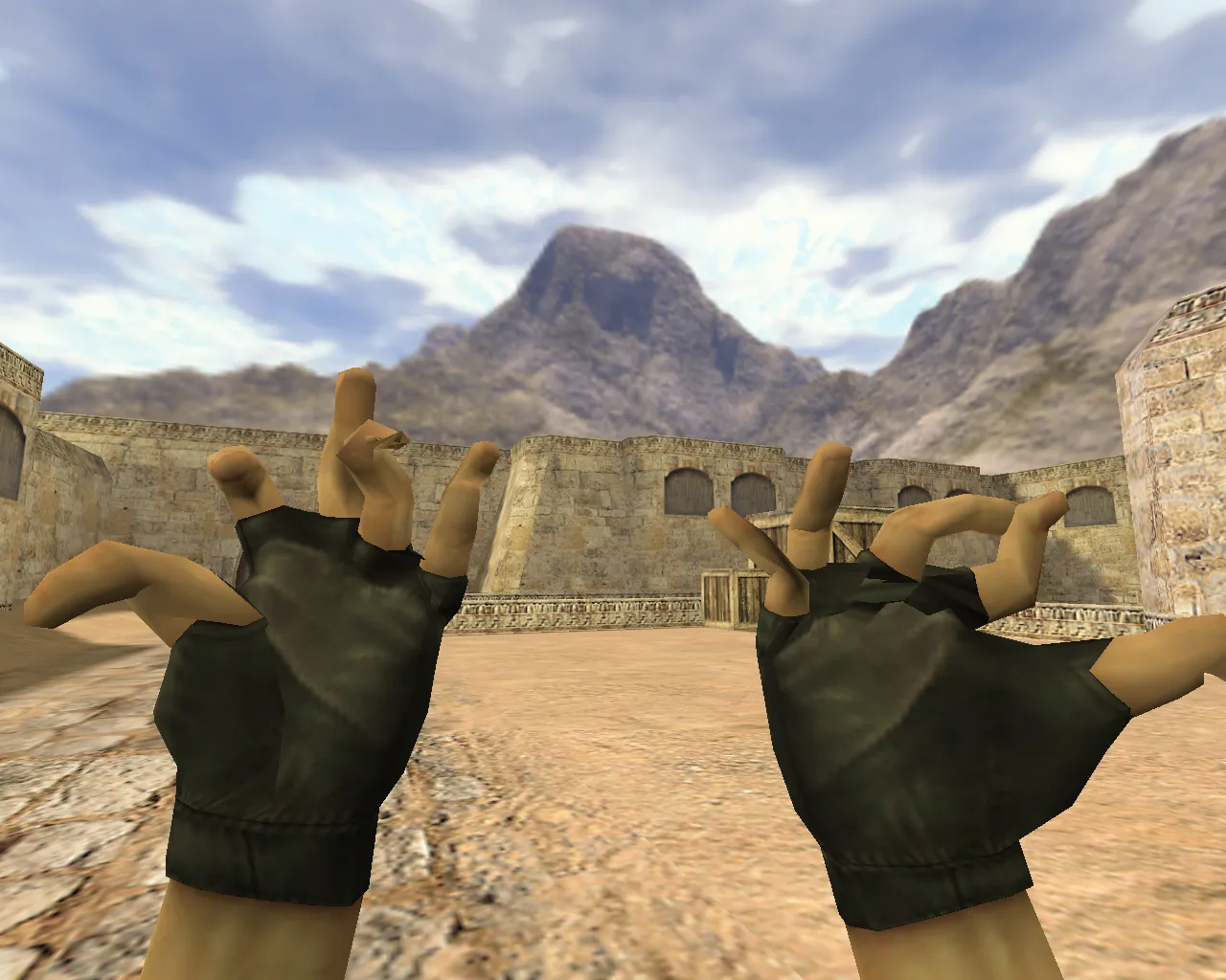 Скриншот Модель «Два пистолета из пальцев» для CS 1.6: Уникальный скин