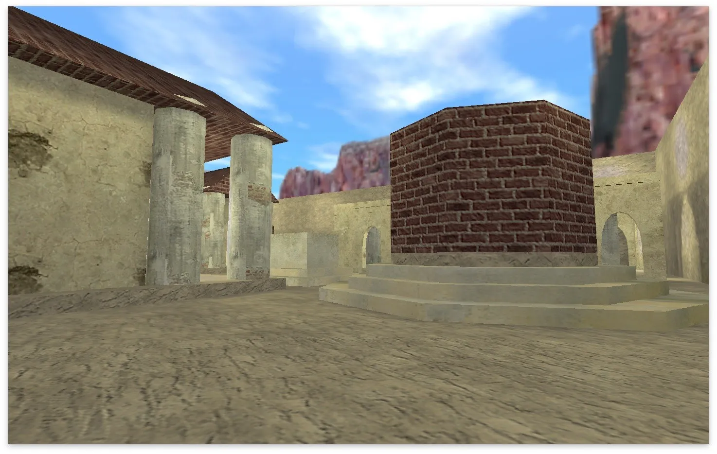 Скриншот  Карта de_rome для CS 1.6 - подробное описание с тактиками