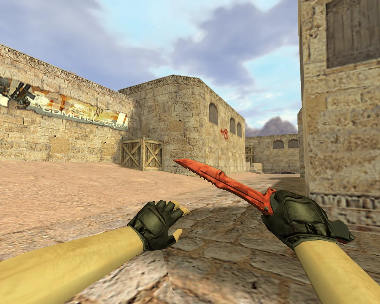 Скриншот v_knife — «Охотничий нож Убийство» для CS 1.6: p_ и w_ модели, звук, анимация осмотра