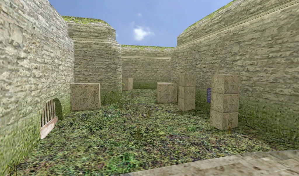 Скриншот  de_azteq для CS 1.6: точки, стороны, тактика и оптимизация карты