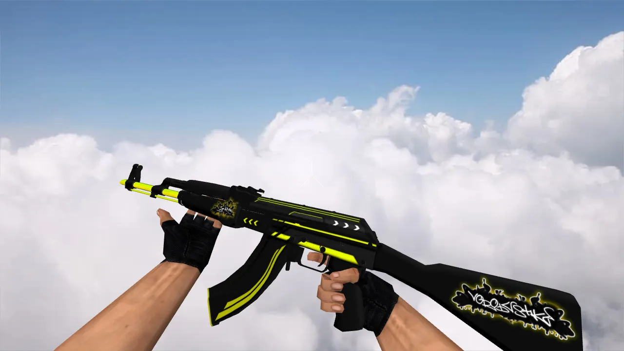 Скриншот Модель AK-47 Machine для CS 1.6 - Качественные текстуры и реалистичные звуки