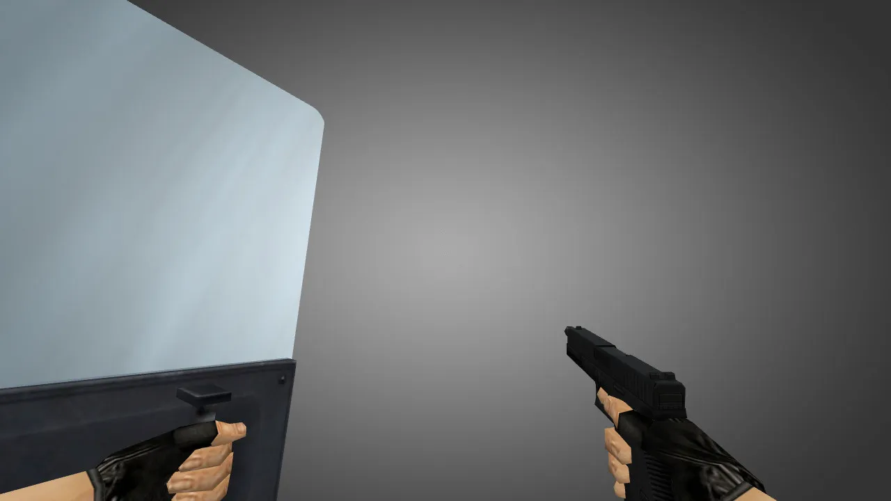 Скриншот Модель «Riot Shield» для CS 1.6: v_ / p_ / w_ файлы, звуки, анимация осмотра и текстуры