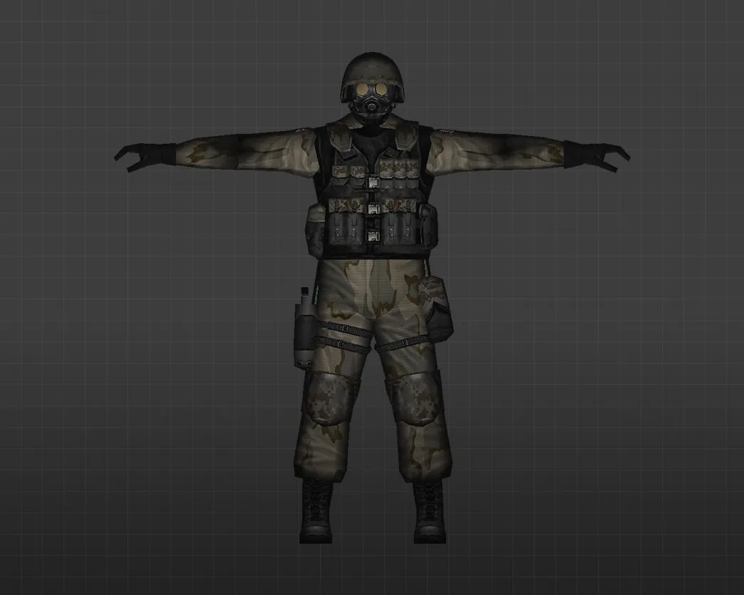 Скриншот Модель «SAS Яркая вспышка» для CS 1.6 - Скачать Бесплатно