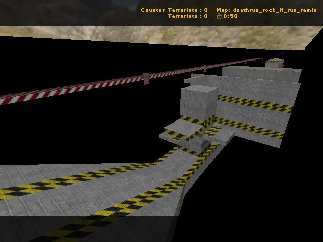Скриншот  deathrun_rock_n_run_remix для CS 1.6: карта deathrun, точки, маршрут и оптимизация