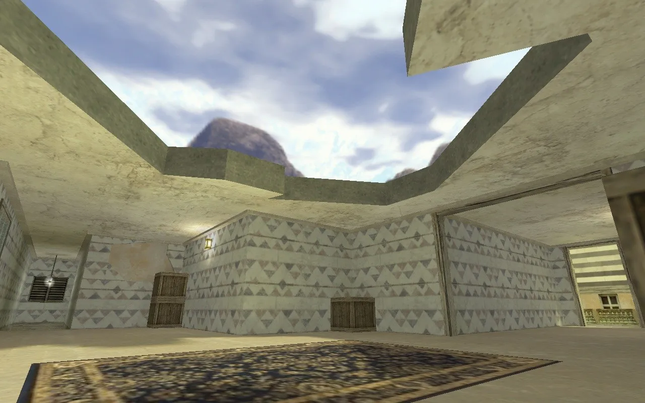 Скриншот  Карта de_hell_2013 для CS 1.6: точки, раунды, .nav, оптимизация и настройка ботов