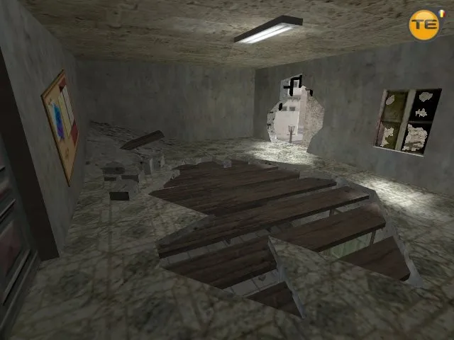 Скриншот  Карта de_war-arena для CS 1.6 - Тактические особенности и стратегии