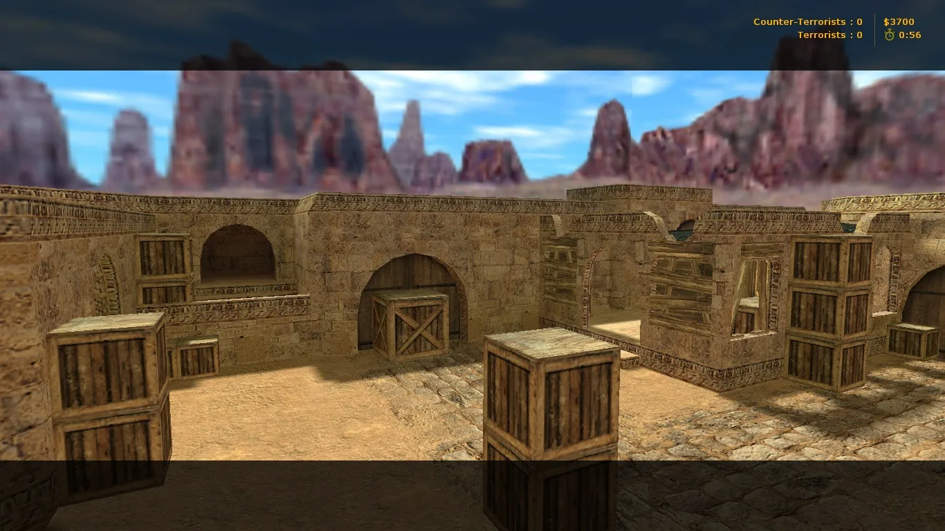 Скриншот  de_dust2_kso для CS 1.6: карта, точки, .nav и оптимизация wpoly/epoly