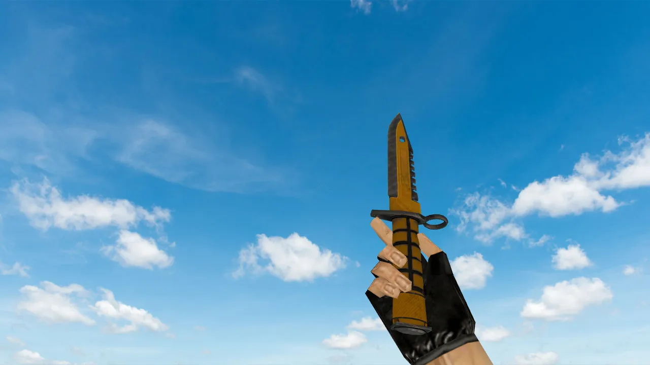 Скриншот Модель ножа M9 Bayonet Master (v_, p_, w_), звуки и анимация осмотра для CS 1.6