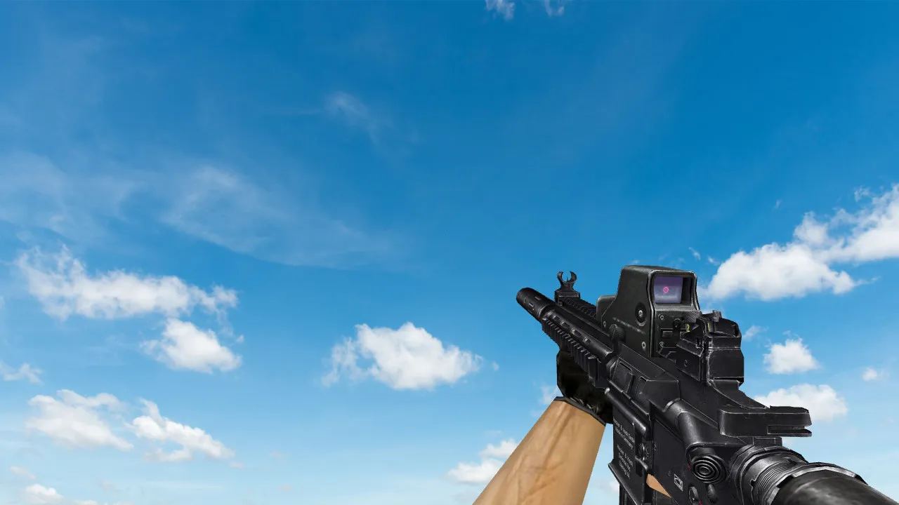 Скриншот Модель «HK-417 EOTECH» для CS 1.6: v_/p_/w_ модели, звуки, анимация осмотра, текстуры и настройка