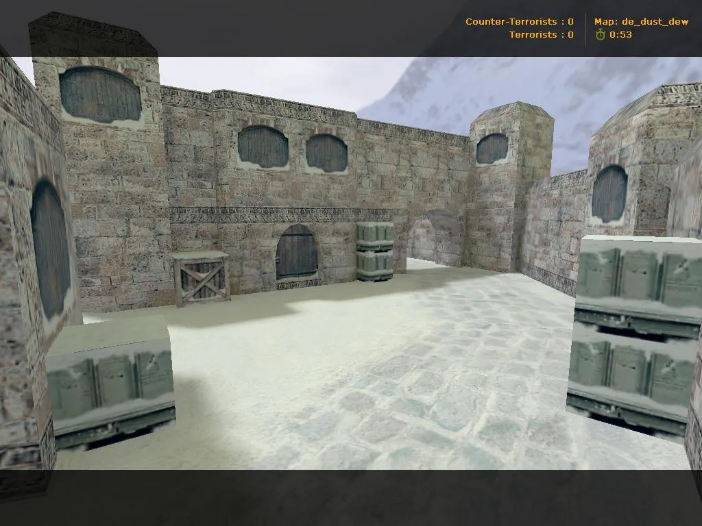 Скриншот  de_dust_dew для CS 1.6: точки, раунды и оптимизация карты под 4554/8610