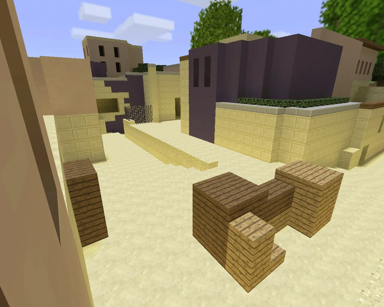 Скриншот  Карта de_mirage_minecraft для CS 1.6 – Оптимизированный геймплей