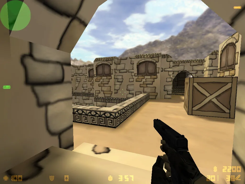 Скриншот  Карта «de_nodust» для CS 1.6 - Оптимизация и тактика