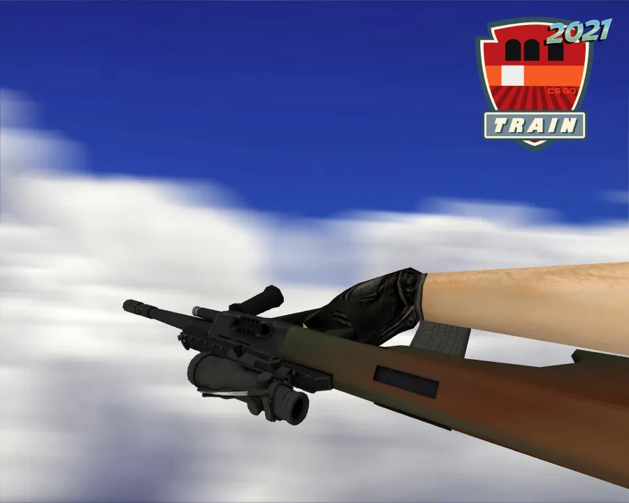 Скриншот AUG | Янтарный градиент (Amber Fade) для CS 1.6 - Модели Оружия