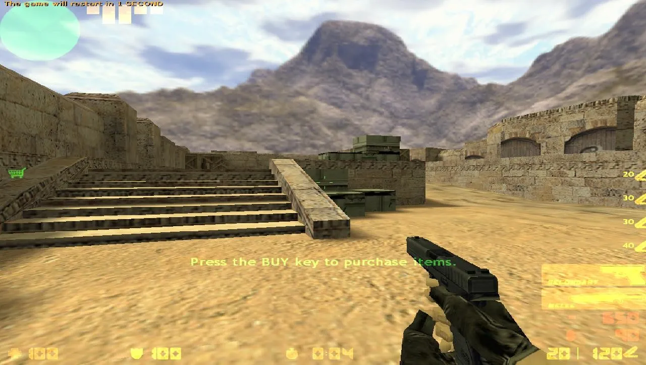 Скриншот de_dust_moama для CS 1.6: точки, маршруты, .nav и оптимизация wpoly/epoly