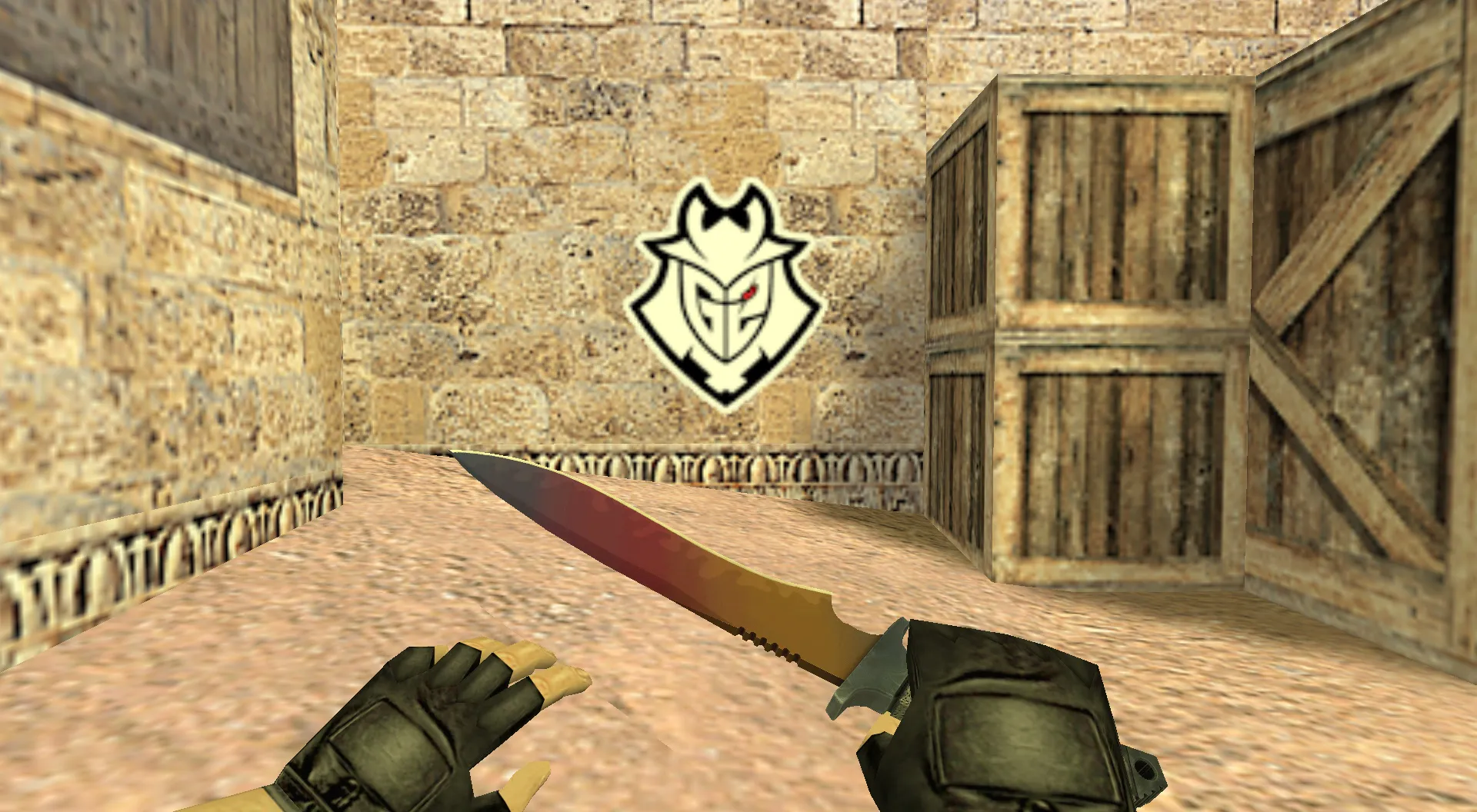 Скриншот Граффити «G2 Logo» для CS 1.6 - Стильный элемент киберспорта