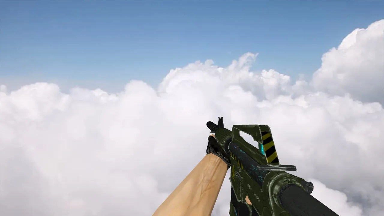 Скриншот Модель «M4A1 Mk. II» для CS 1.6: v_, p_, w_ версии, звуки, анимация осмотра и качество текстур