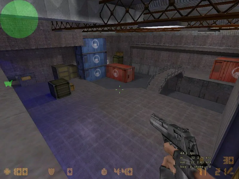 Скриншот cs_assault_ec — DE карта для CS 1.6: тактика, бот-нав, оптимизация wpoly/epoly и баланс сторон