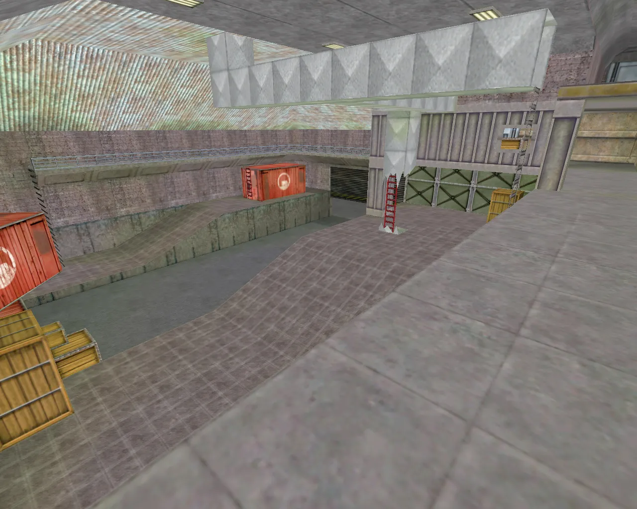 Скриншот  de_assault для CS 1.6: тактика за CT и T, точки, .nav для ботов, оптимизация карты