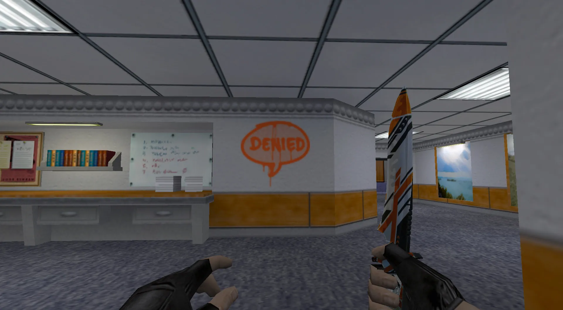 Скриншот Граффити «Отказ» для CS 1.6 - Уникальные текстуры из CS:GO