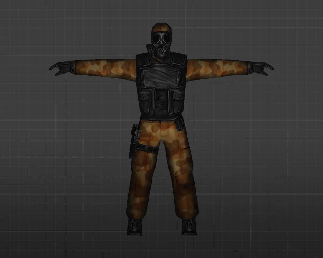 Скриншот Модель «Пустынный спецназ» для CS 1.6 - Уникальный скин для игроков