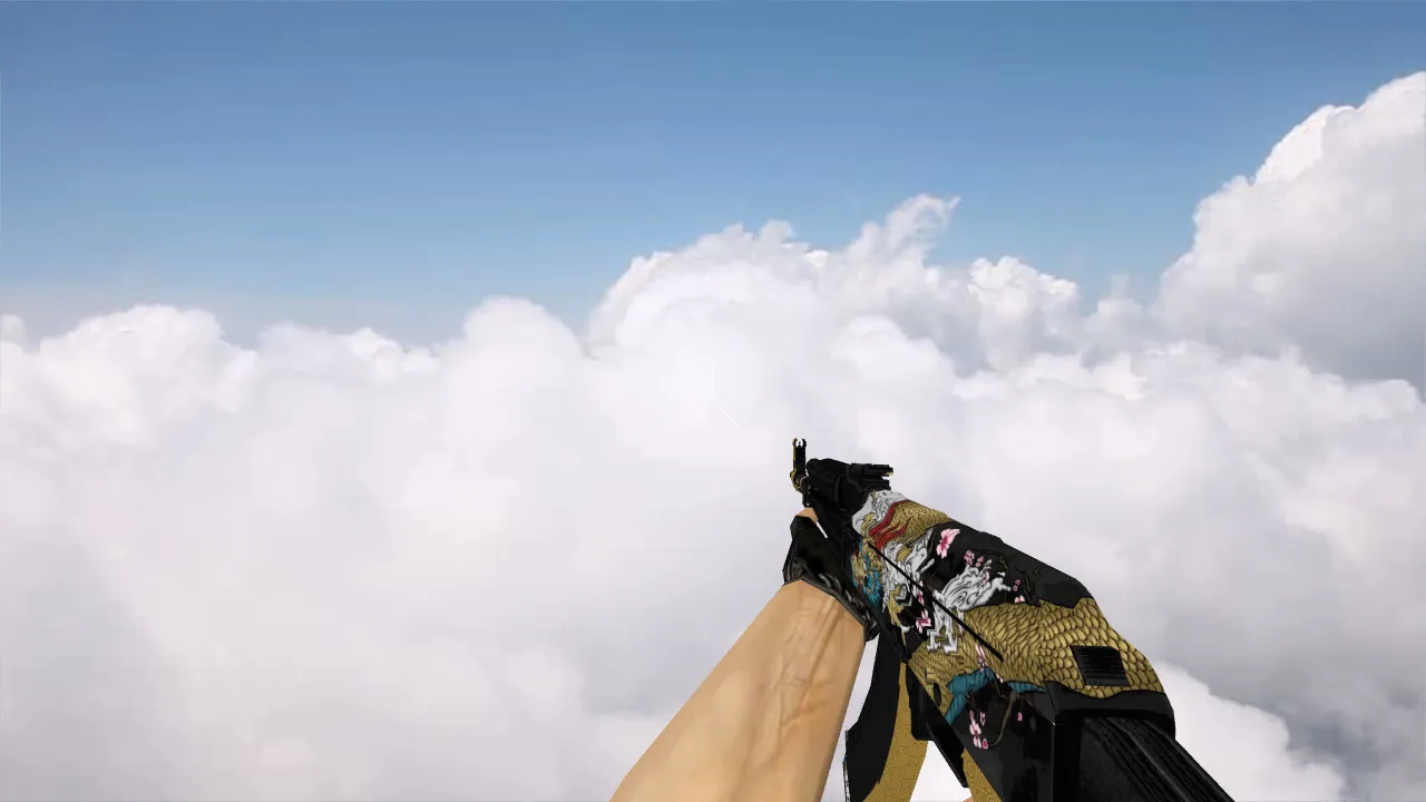 Скриншот Модель «AK-47 Dragon Gold» для CS 1.6 - Обзор и Скачивание