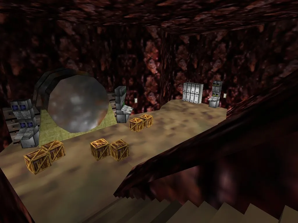 Скриншот  Карта ge_caverns для CS 1.6: подробное описание и тактики