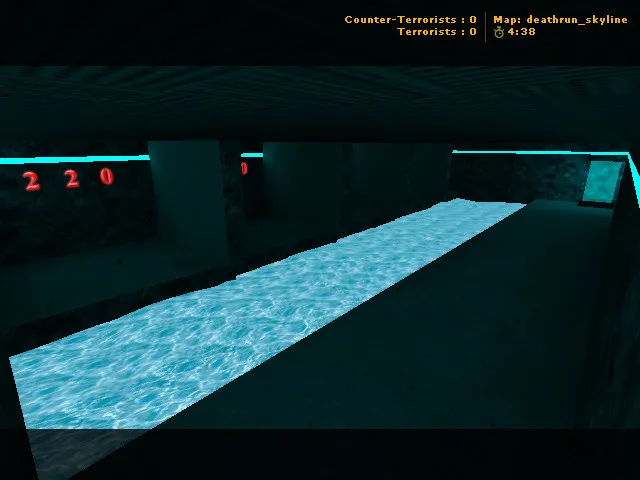 Скриншот  deathrun_watersilo для CS 1.6: карта deathrun, точки, ловушки и тактика заходов