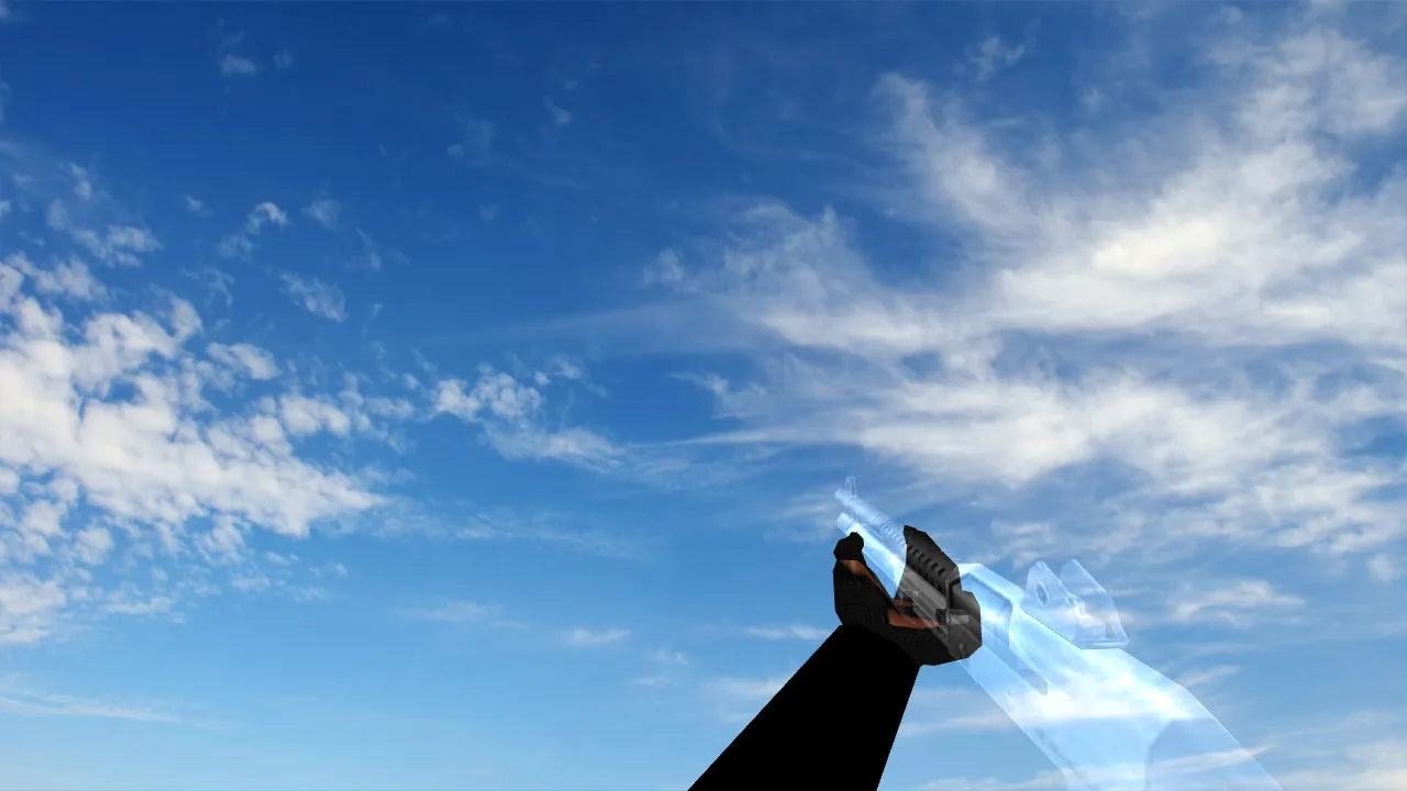 Скриншот  Пак прозрачных моделей оружия v_ п_ w_ для CS 1.6: звуки, анимация осмотра, качество текстур