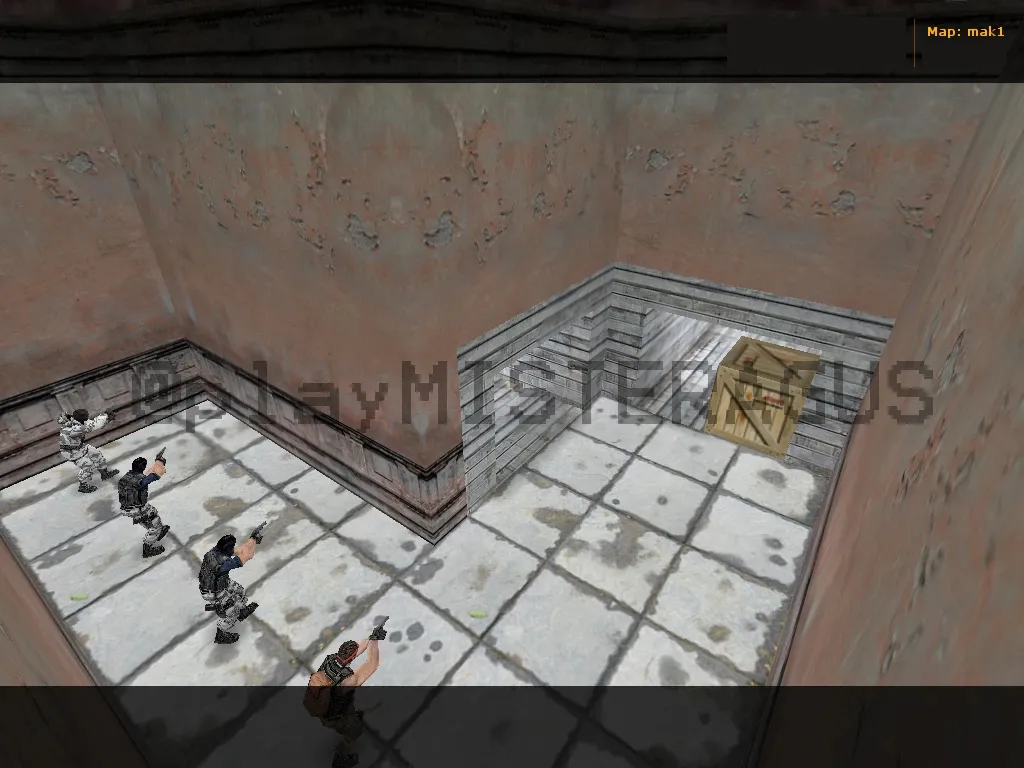 Скриншот  Карта «mak1» для CS 1.6: тактика и особенности