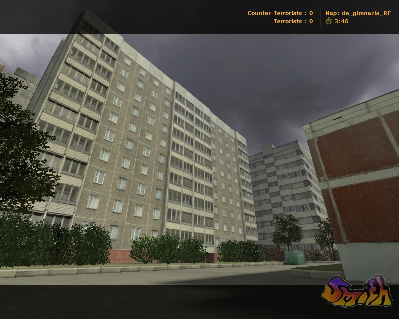 Скриншот  de_gimnazia_rf — карта для CS 1.6: точки, раунды, баланс сторон и оптимизация под FPS