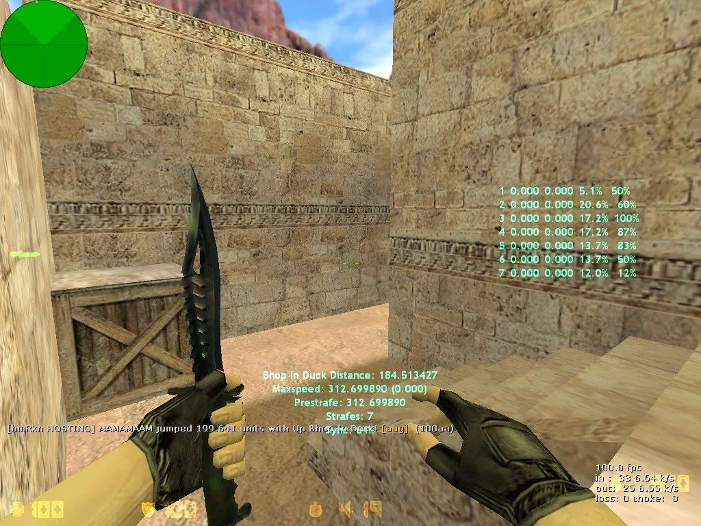 Скриншот  Карта de_dust2_a2 для CS 1.6: точки A2, тактики за CT/T, .nav для ботов, оптимизация wpoly/epoly