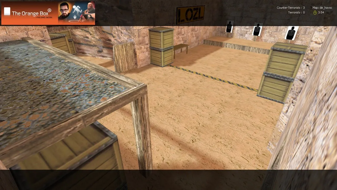 Скриншот  de_havoc карта для CS 1.6: тактика за T и CT, точки, .nav для ботов, оптимизация wpoly/epoly