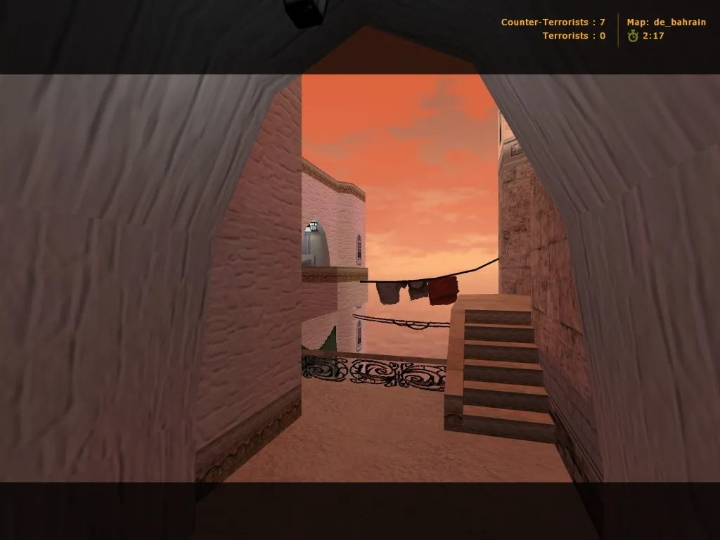 Скриншот  de_bahrain для CS 1.6: тактика сторон, точки под плент и контроль карты