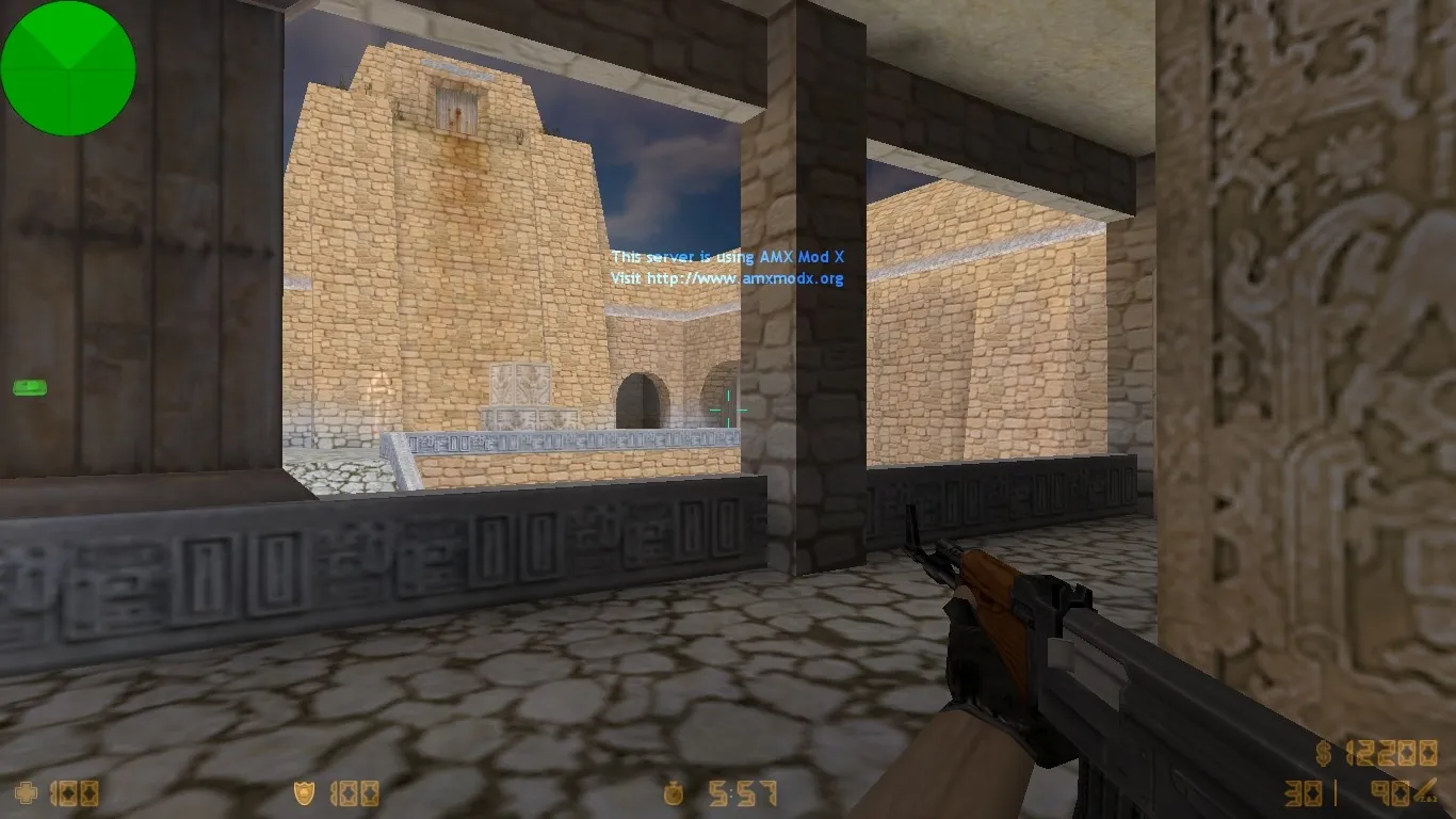 Скриншот  Карта de_aztecpp для CS 1.6: точки, раунды, .nav, оптимизация и настройка под ботов