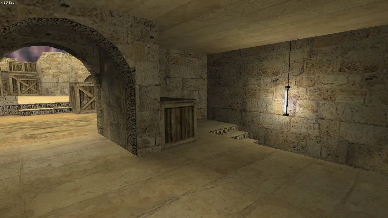 Скриншот Карта de_dust2_remix2020 для CS 1.6: тактика, баланс сторон, .nav и оптимизация wpoly/epoly
