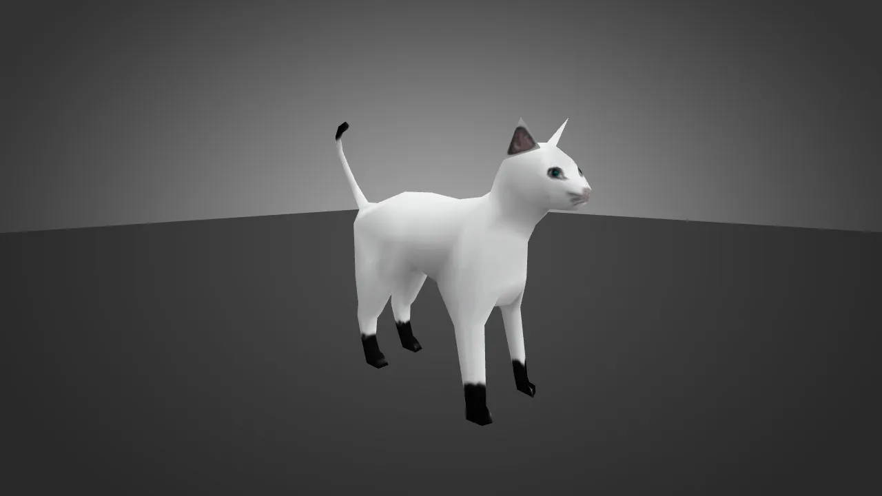 Скриншот Модель «White Cat for Chicken» для CS 1.6 - Уникальные скины