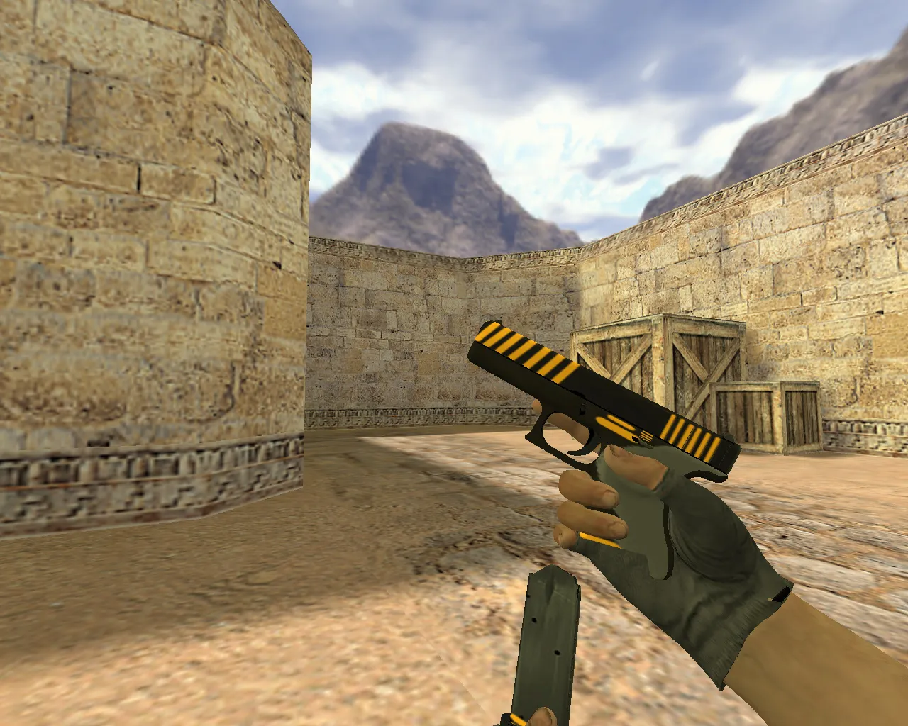 Скриншот Модель «Glock Внимание» для CS 1.6 - Скачай сейчас