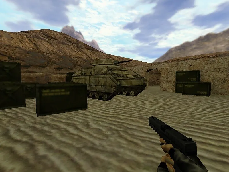 Скриншот  Карта de_sert для CS 1.6 - Подробный обзор и тактика