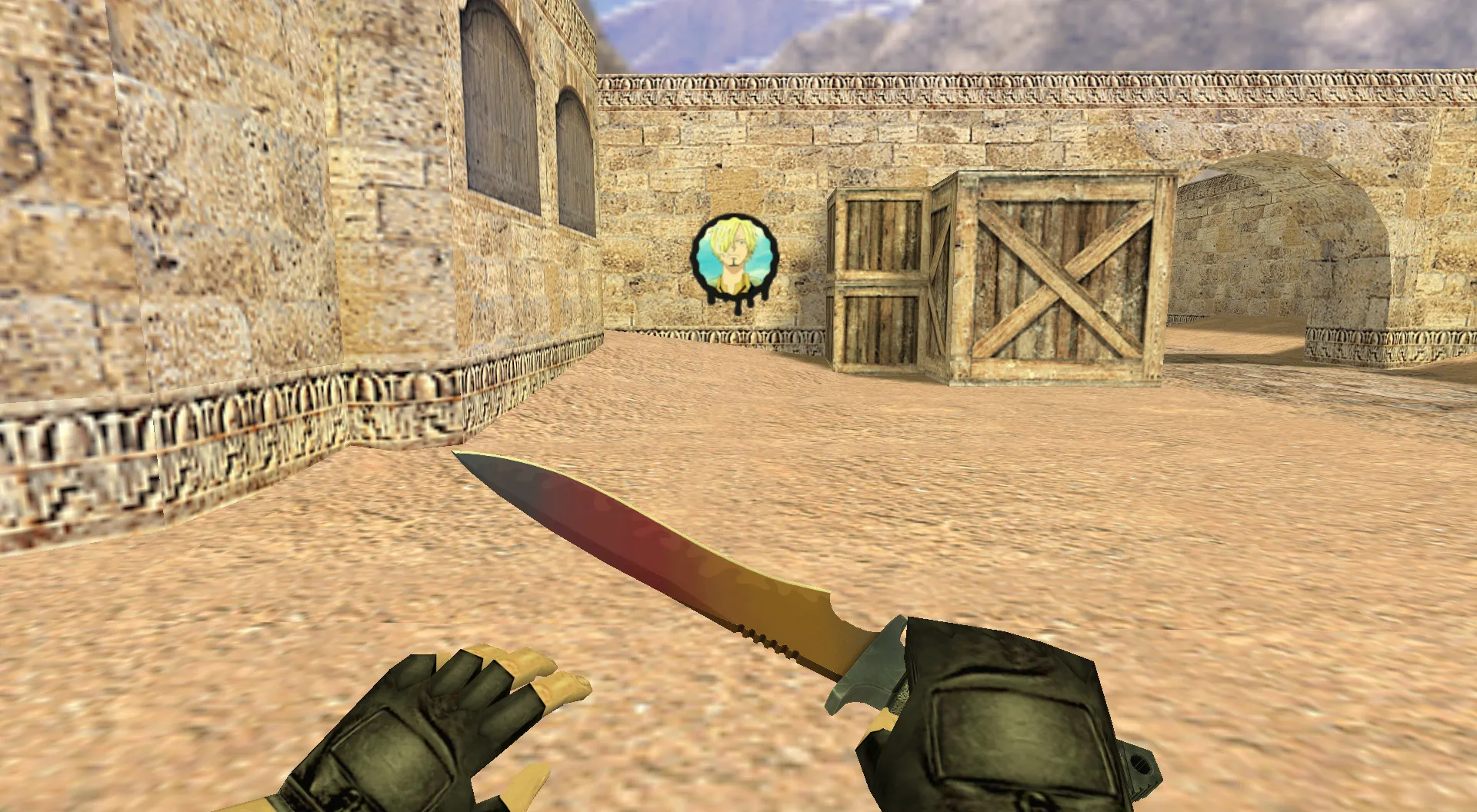 Скриншот Граффити «Санджи» для CS 1.6 - Аниме граффити для вашей игры