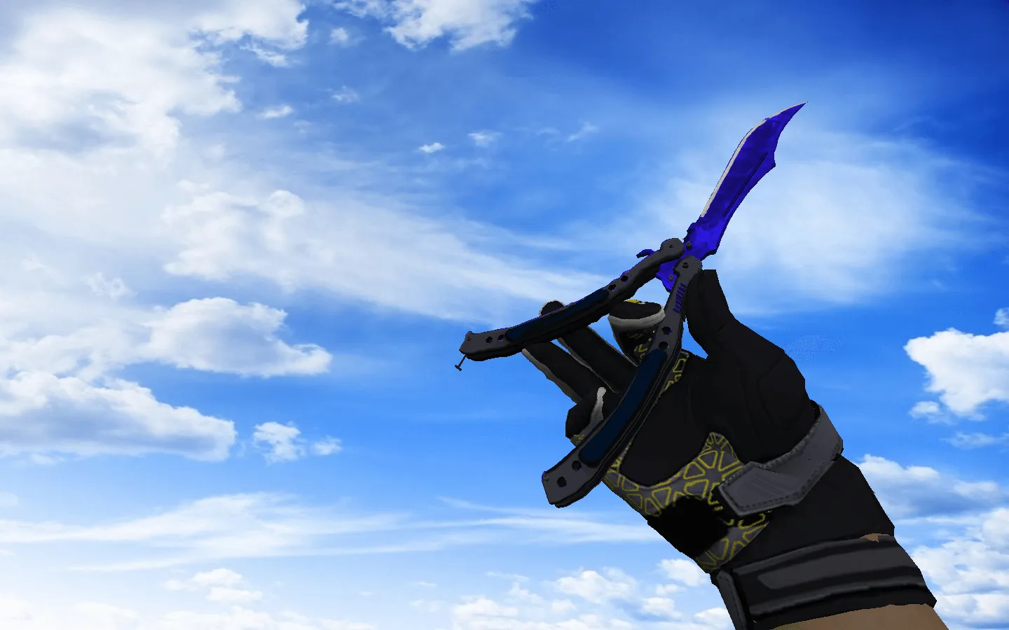 Скриншот  Пак скинов с ☆ Мотоциклетными перчатками «Затмение» для CS 1.6: v_, p_, w_ модели, анимация осмотра и замена звуков