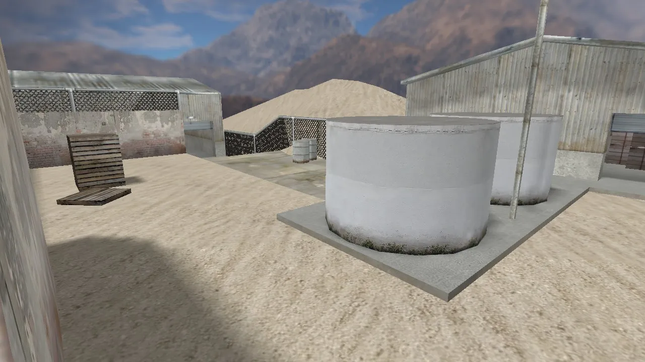 Скриншот  Карта de_struction для CS 1.6: Особенности и тактика игры