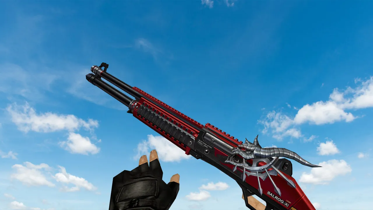 Скриншот Модель XM1014 «Balrog XI Red» для CS 1.6 - Точная настройка