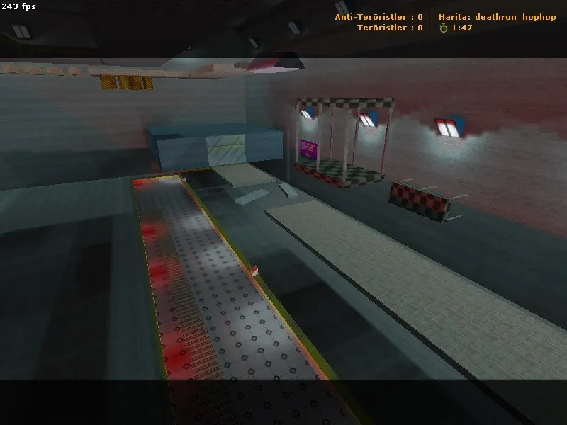 Скриншот  deathrun_hophop для CS 1.6: карта deathrun, точки, .nav для ботов и оптимизация под старые ПК