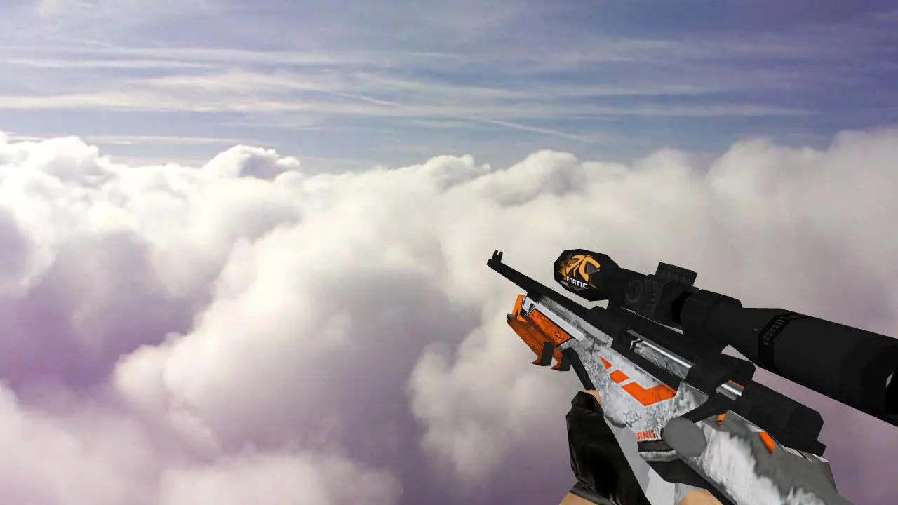 Скриншот Модель «Default AWP Asiimov fnatic» для CS 1.6