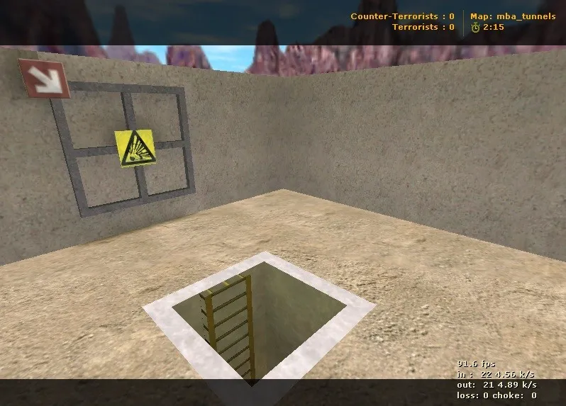 Скриншот  Карта mba_tunnels для CS 1.6: Тактические особенности и стратегии