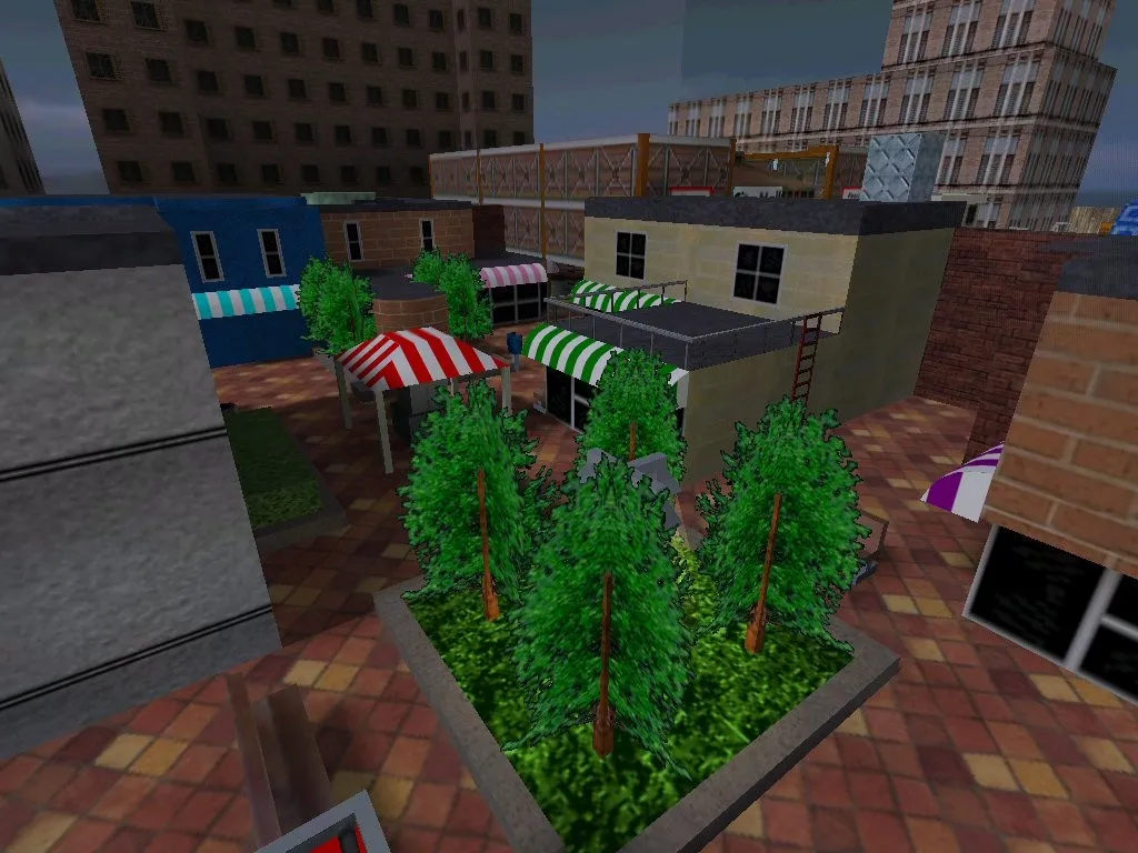 Скриншот Карта counterstrike_town для CS 1.6: баланс сторон, точки, .nav и оптимизация